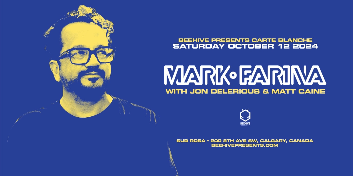 Event image for MARK FARINA • 10.12.24