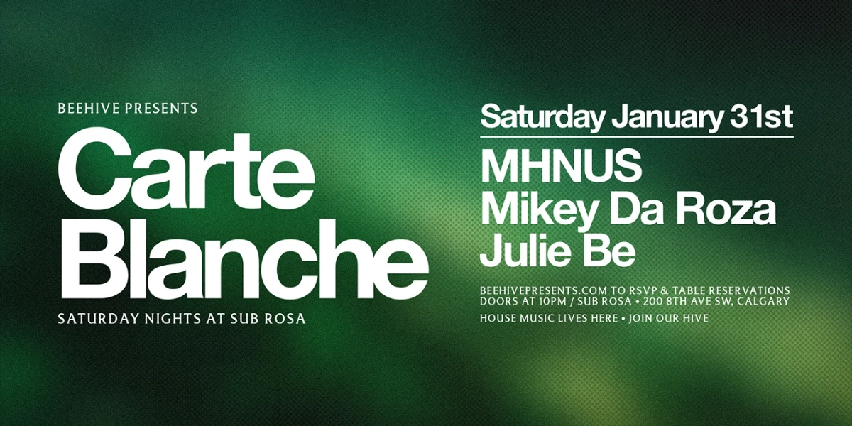 Event image for CARTE BLANCHE • 01.31.26