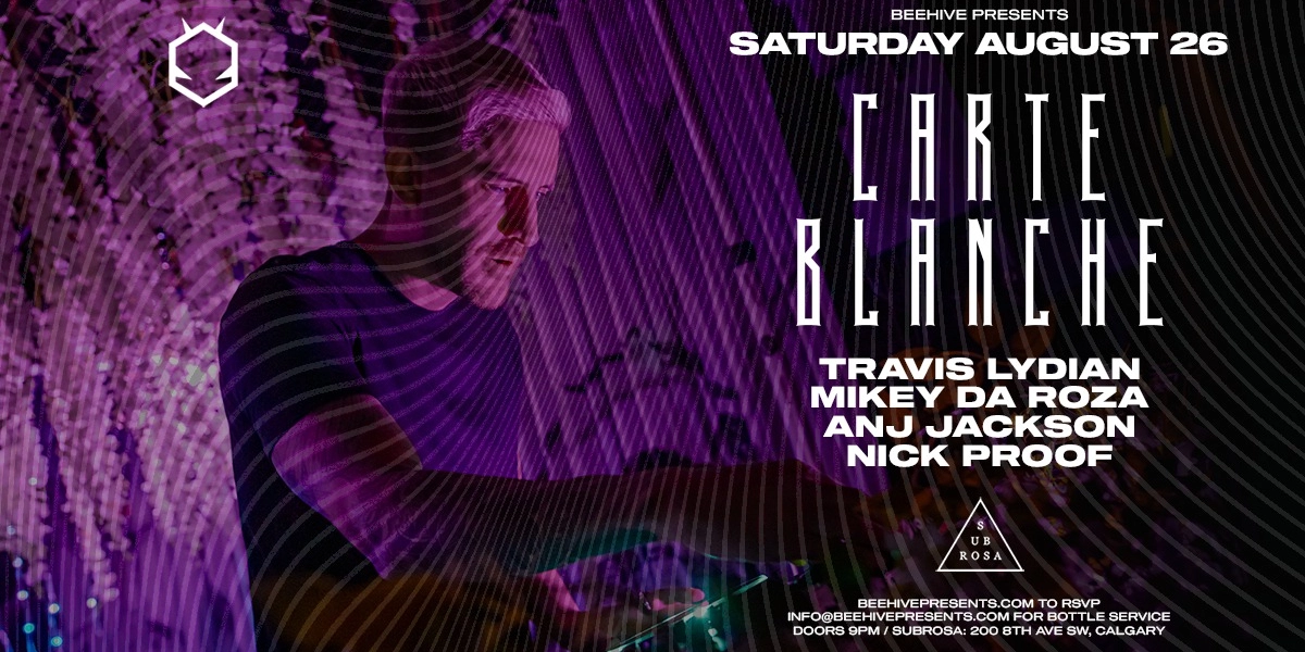 Event image for CARTE BLANCHE • 08.26.23