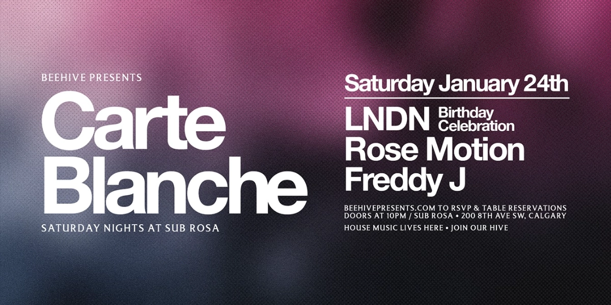 Event image for CARTE BLANCHE • 01.24.26