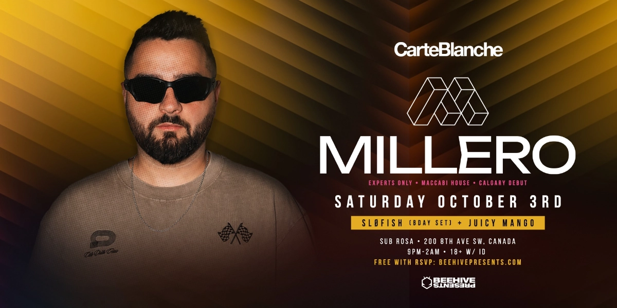 Event image for MILLERO (EXPERTS  ONLY) • 10.03.26