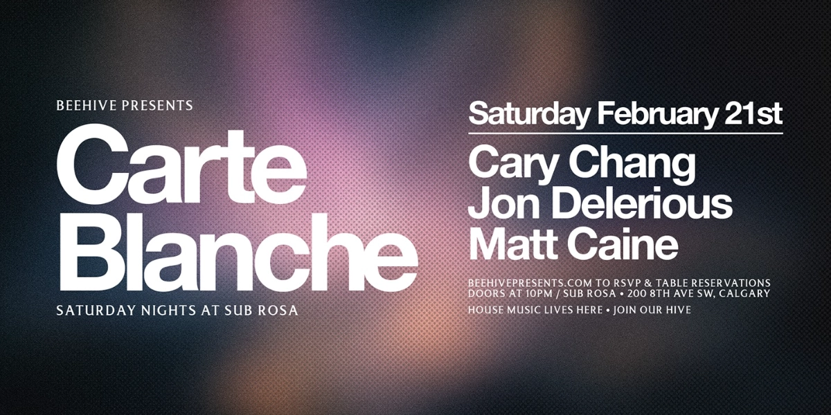 Event image for CARTE BLANCHE • 02.21.26