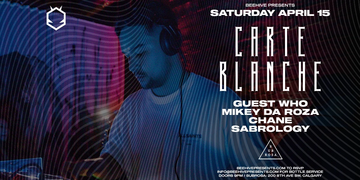 Event image for CARTE BLANCHE • 04.15.23