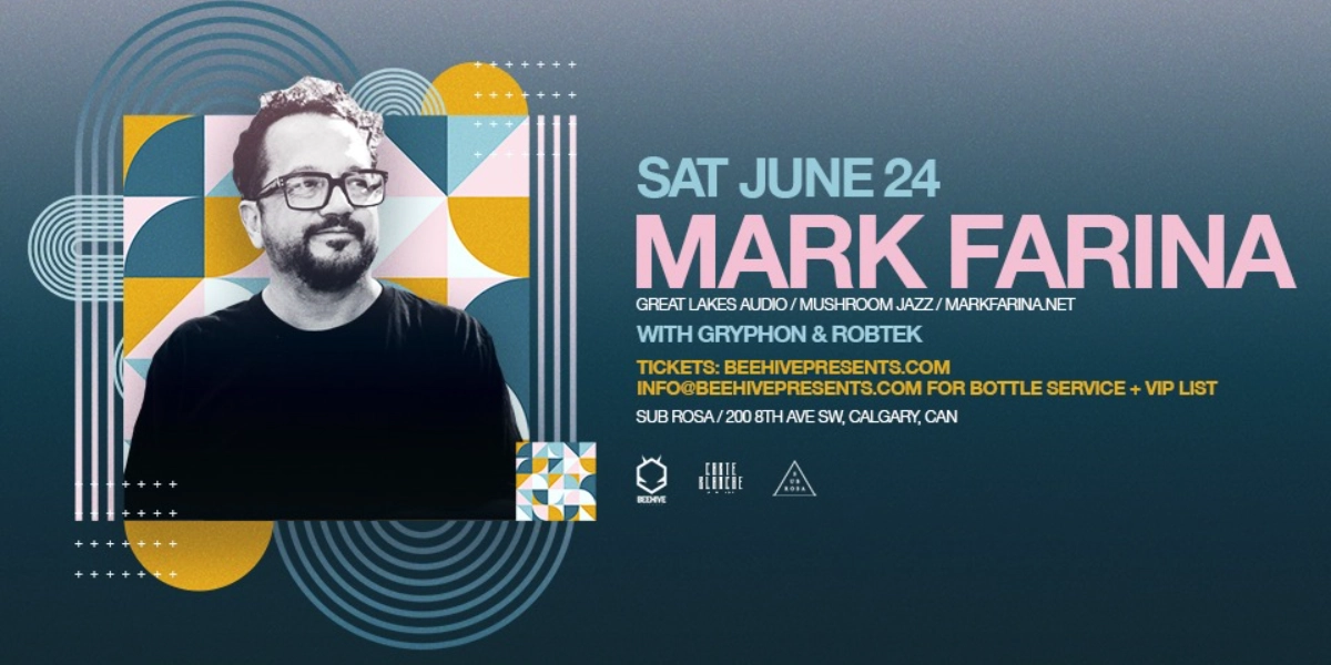 Event image for MARK FARINA • 06.24.23