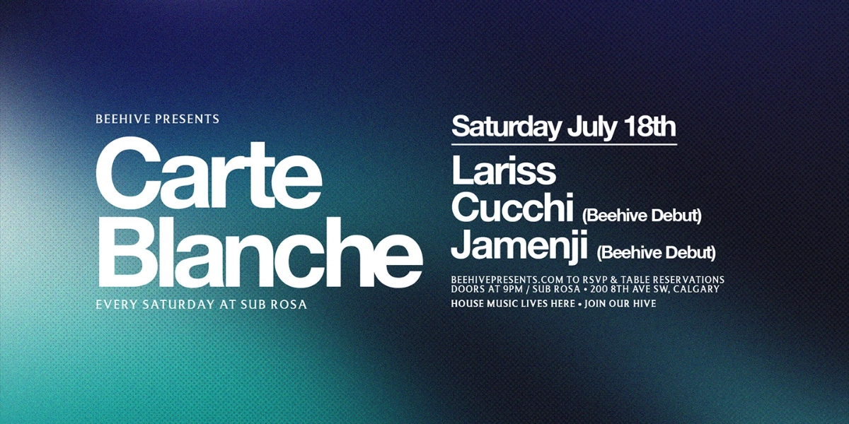 Event image for CARTE BLANCHE • 07.18.26