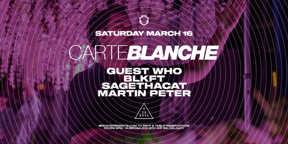 Event image for CARTE BLANCHE • 03.16.24