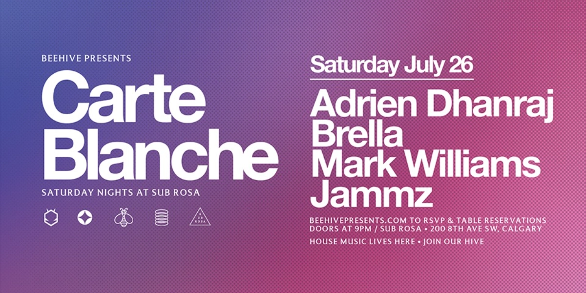 Event image for CARTE BLANCHE • 07.26.25