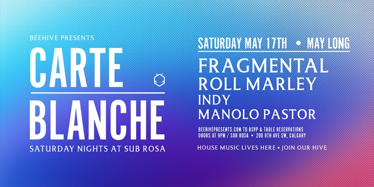 Event image for CARTE BLANCHE • 05.17.25