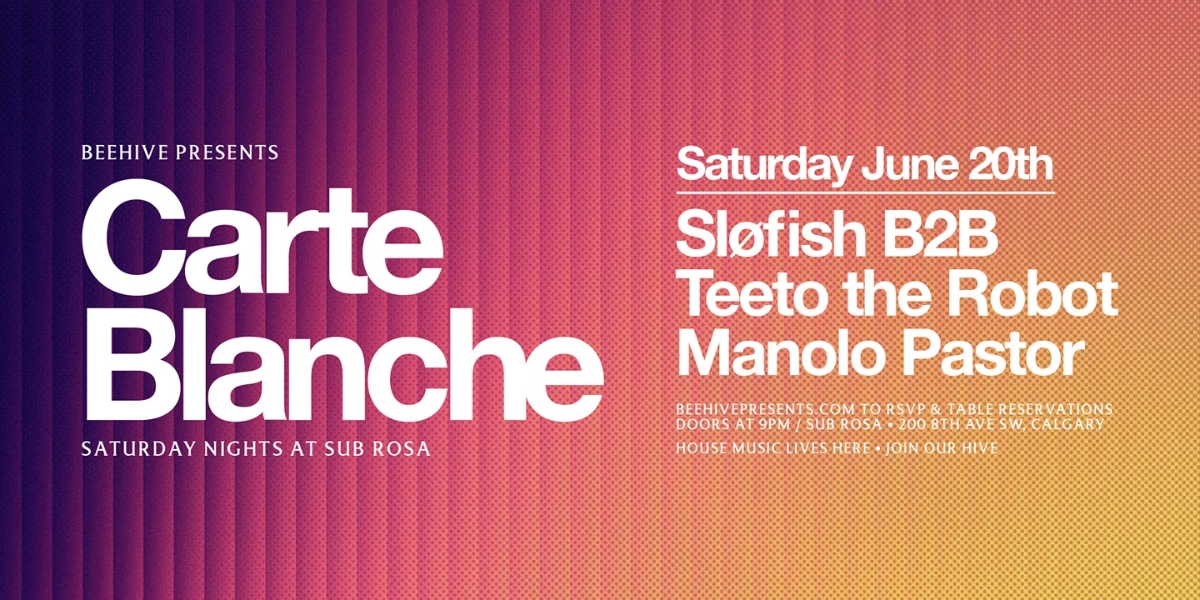 Event image for CARTE BLANCHE • 06.20.26