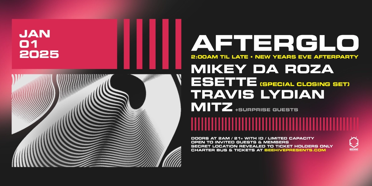 Event image for AFTERGLO • NYE 2025