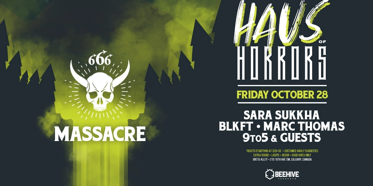 Event image for HAUS OF HORRORS • MASSACRE (10.28)