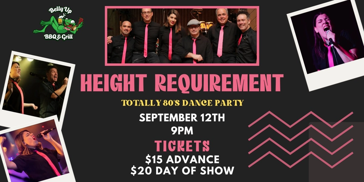 Event image for Height Requirement - Totally 80's