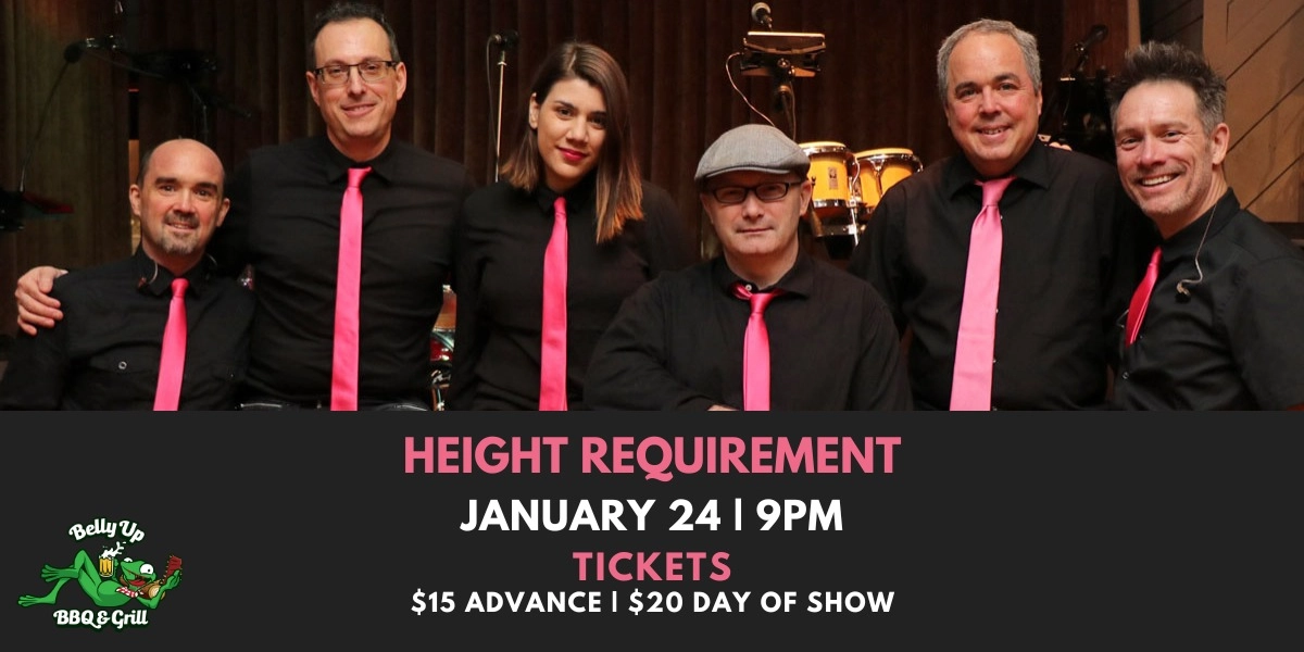 Event image for Belly Up Presents Height Requirement