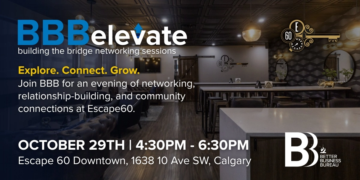 Event image for BBB Elevate: Escape 60