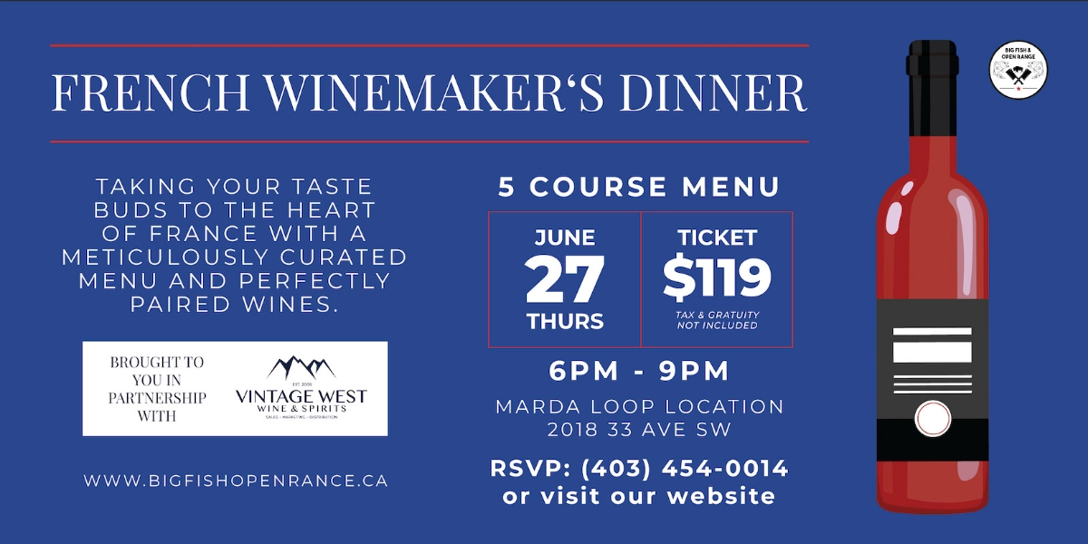 Event image for 5 Course French Winemaker's Dinner