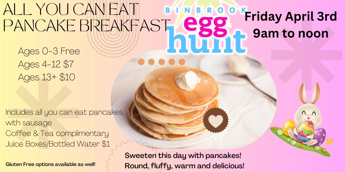 Event image for Binbrook Egg Hunt 2026 - Pancake Breakfast