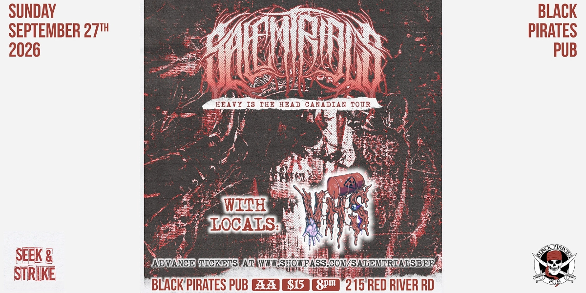 Event image for SALEM TRIALS (ALL AGES) w/ VHS & More