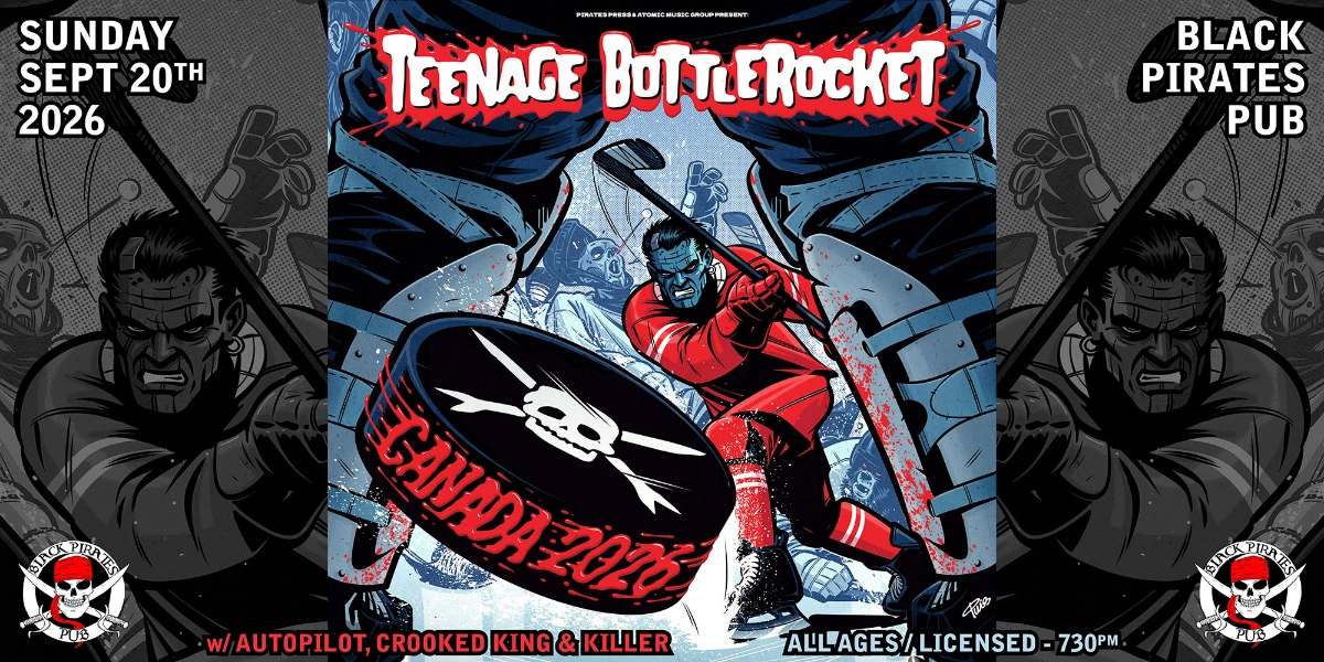 Event image for TEENAGE BOTTLEROCKET @ BLACK PIRATES PUB
