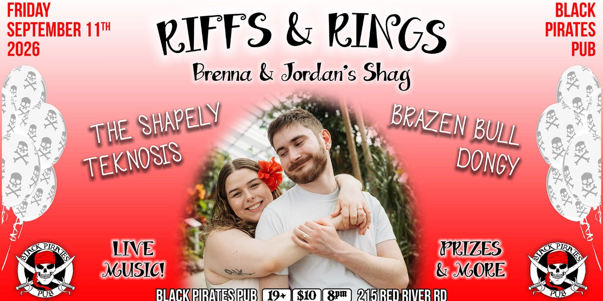 Event image for RIFFS & RINGS! BRENNA & JORDAN'S SHAG