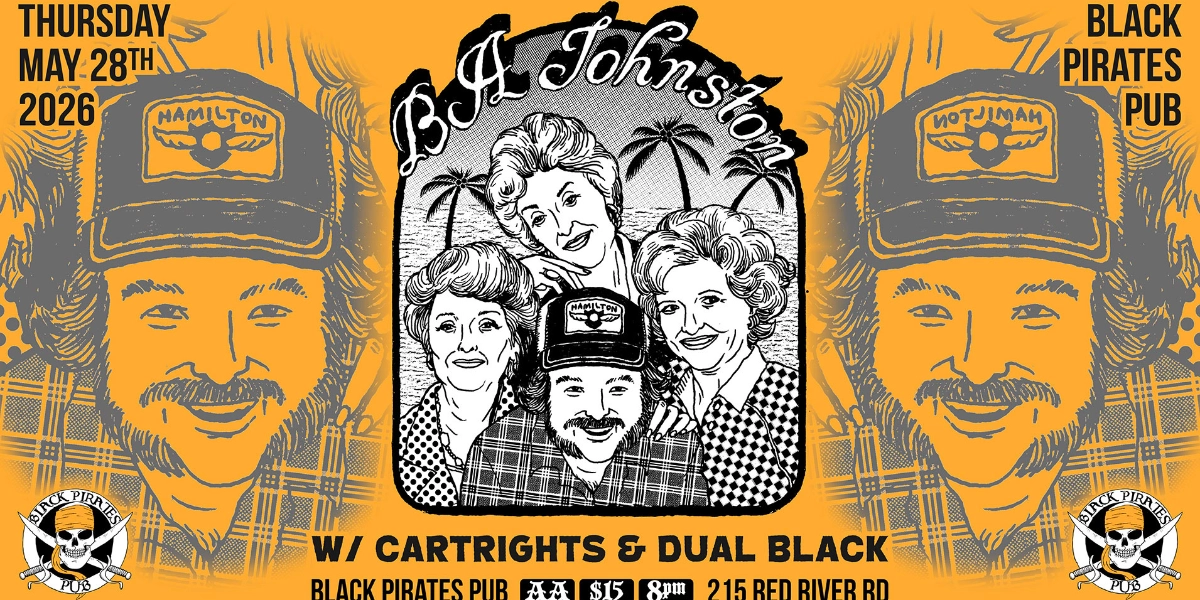 Event image for BA JOHNSTON (ALL AGES) w/ CARTWRIGHTS & DUAL BLACK