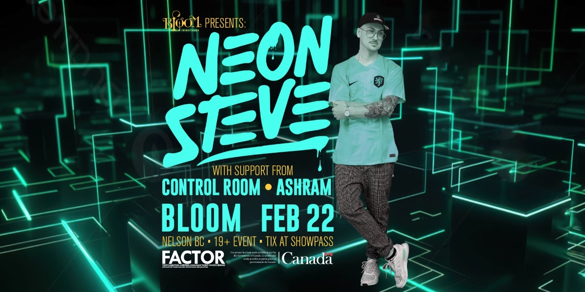Event image for Neon Steve Live At Bloom Nightclub