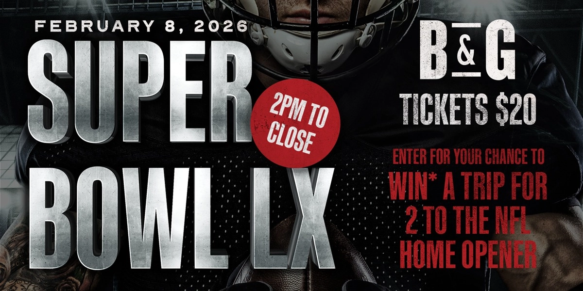 Event image for SuperBowl 2026 at B&G Sherwood Park