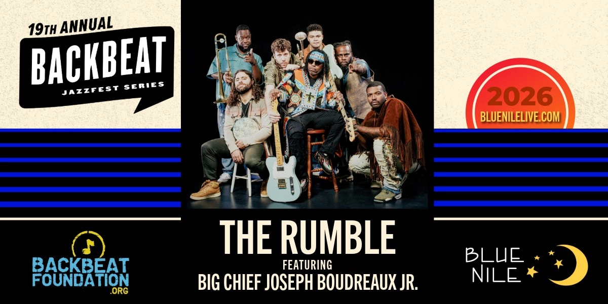 Event image for The Rumble feat. Big Chief Joseph Boudreaux Jr.
