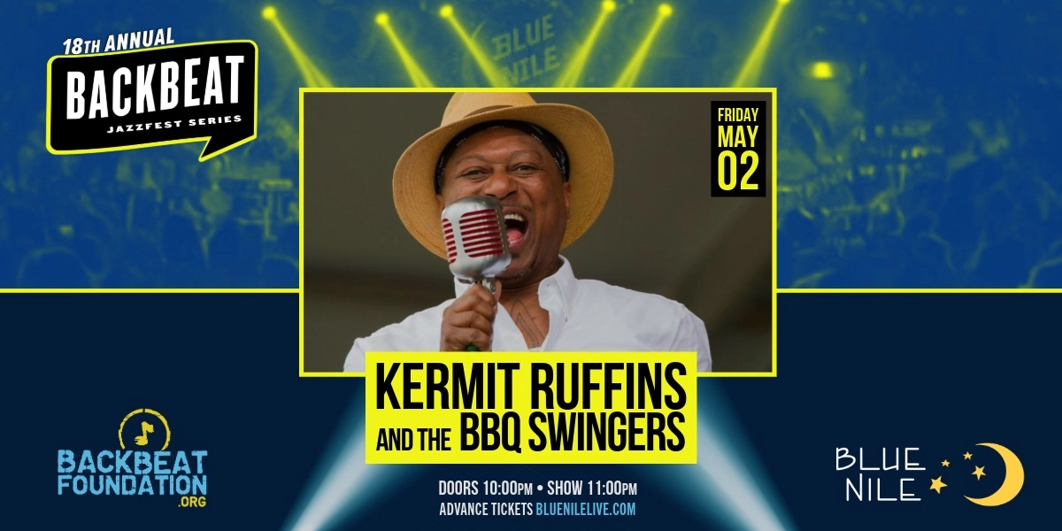 Event image for Kermit Ruffins & the BBQ Swingers
