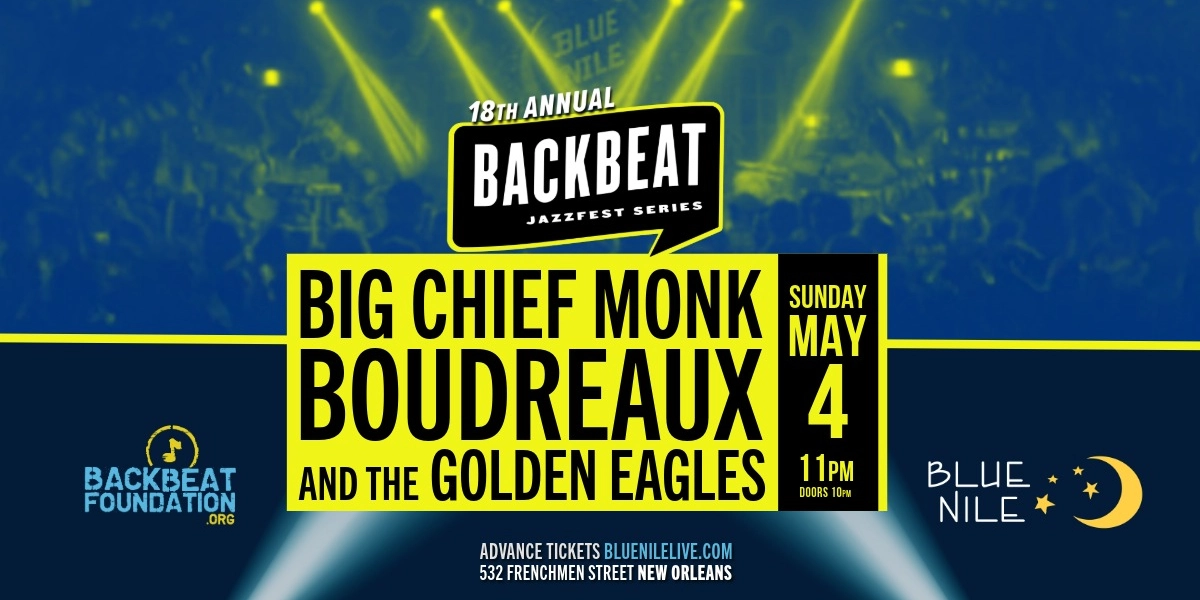 Event image for Big Chief Monk Boudreaux & The Golden Eagles