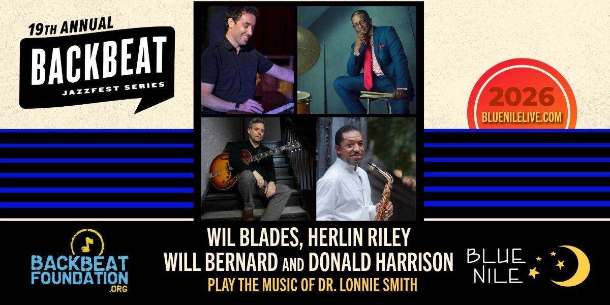 Event image for Wil Blades, Herlin Riley, Will Bernard and Donald Harrison