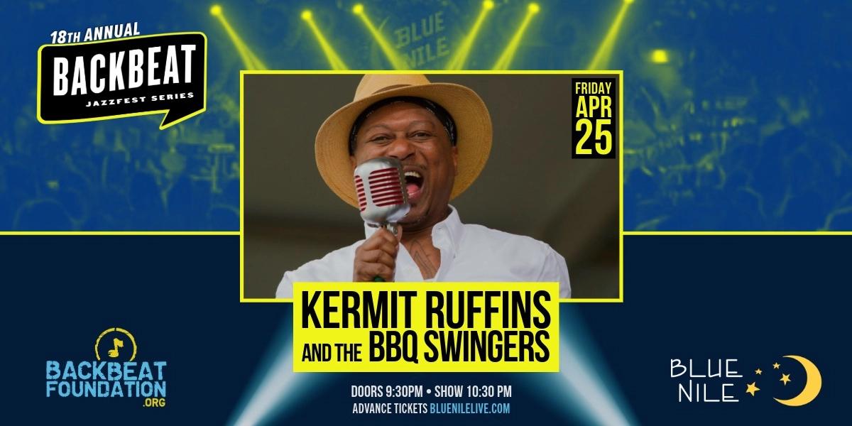 Event image for Kermit Ruffins & the BBQ Swingers