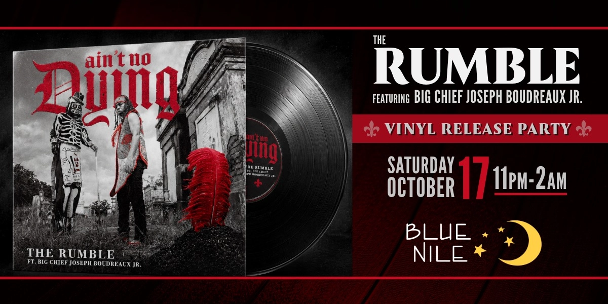 Event image for The Rumble ft. Big Chief Joesph Boudreaux Jr.