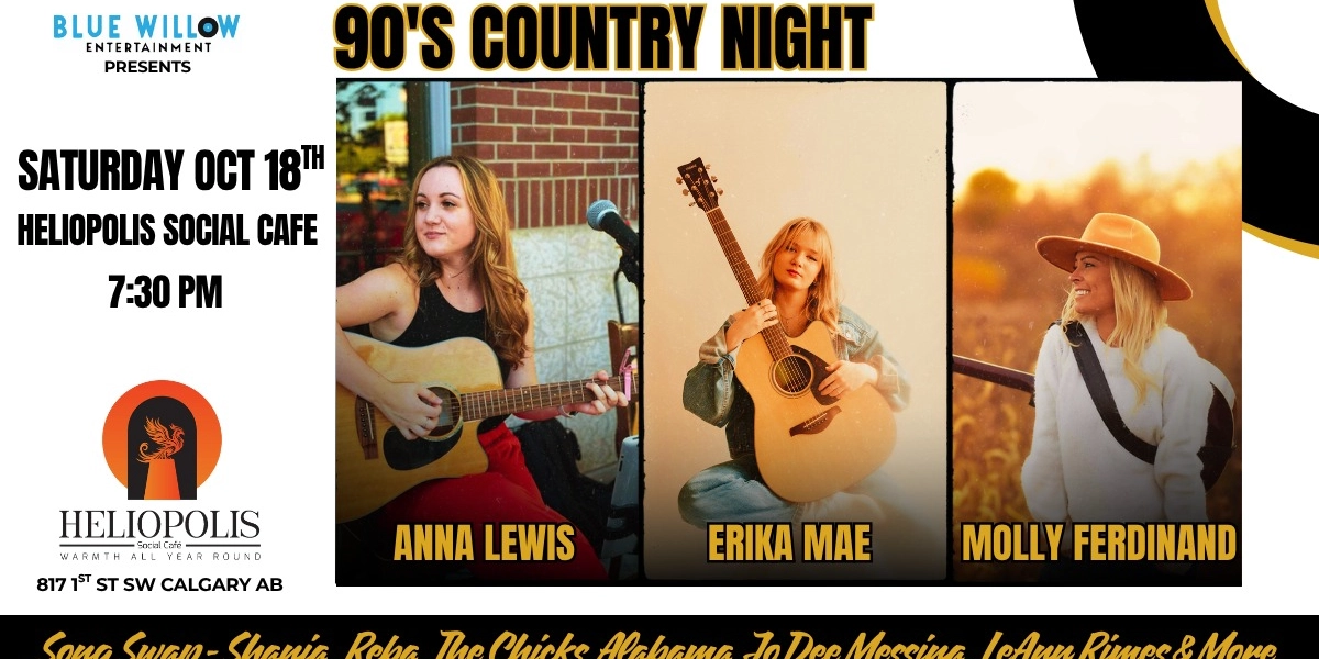 Event image for BWE Presents: 90's Country Night - Song Swap