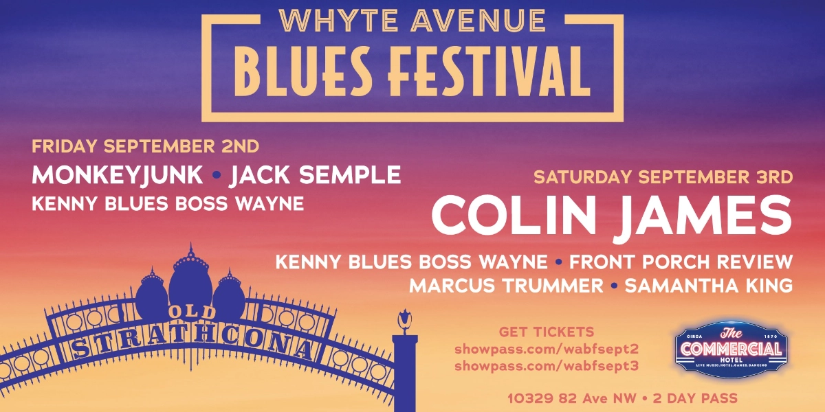 Event image for Whyte Avenue Blues Festival Friday September 2nd