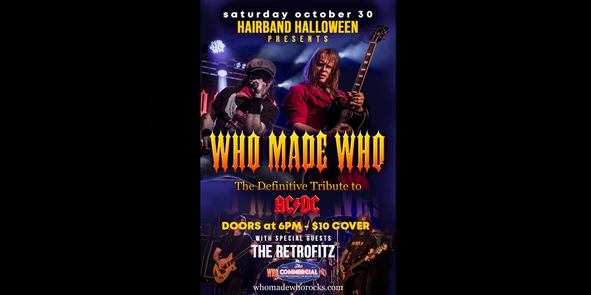 Event image for HAIRBAND HALLOWEEN WITH WHO MADE WHO & THE RETROFITZ