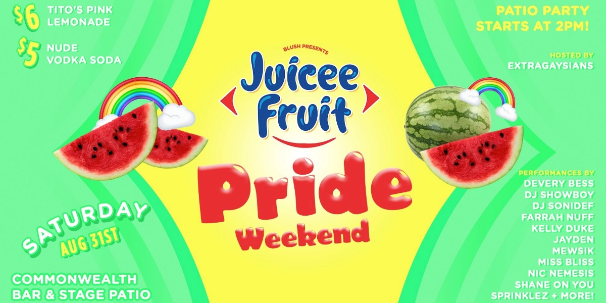 Event image for Juicee Fruit // Pride Patio Edition