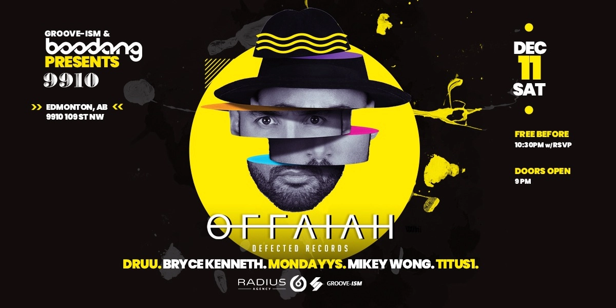 Event image for Offaiah (Defected Records)- Edmonton