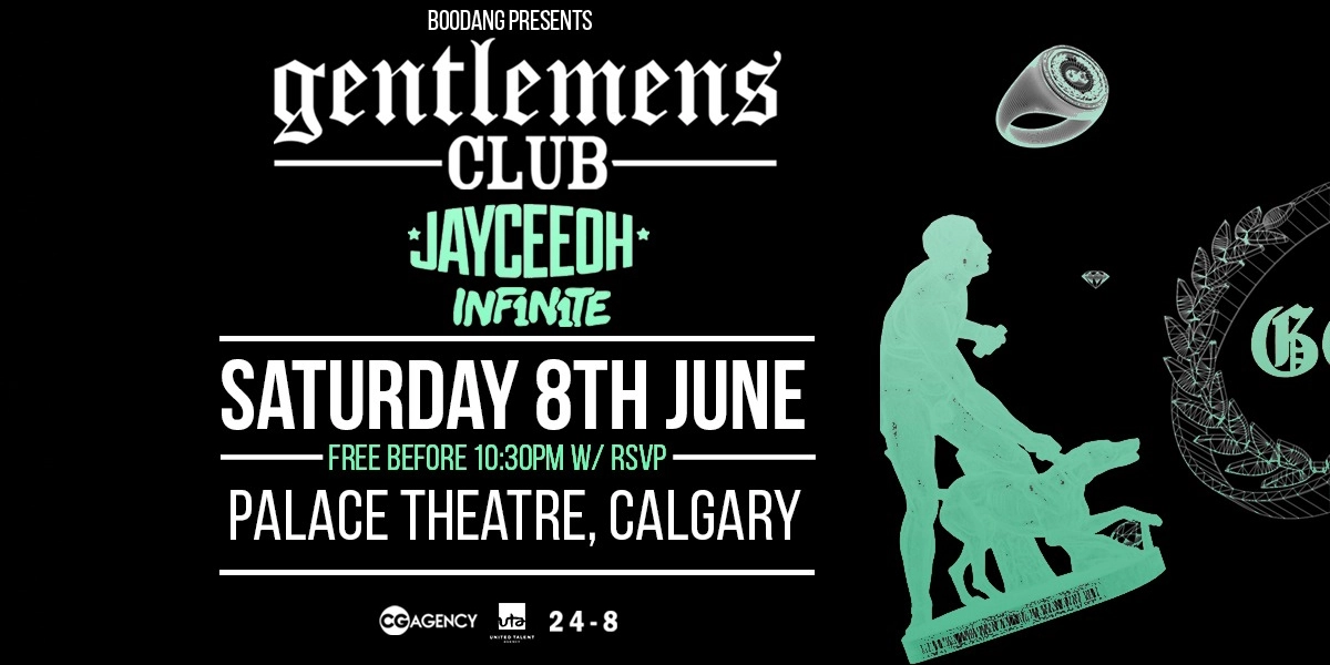 Event image for Gentlemens Club, Jaycheeoh & Inf1n1te