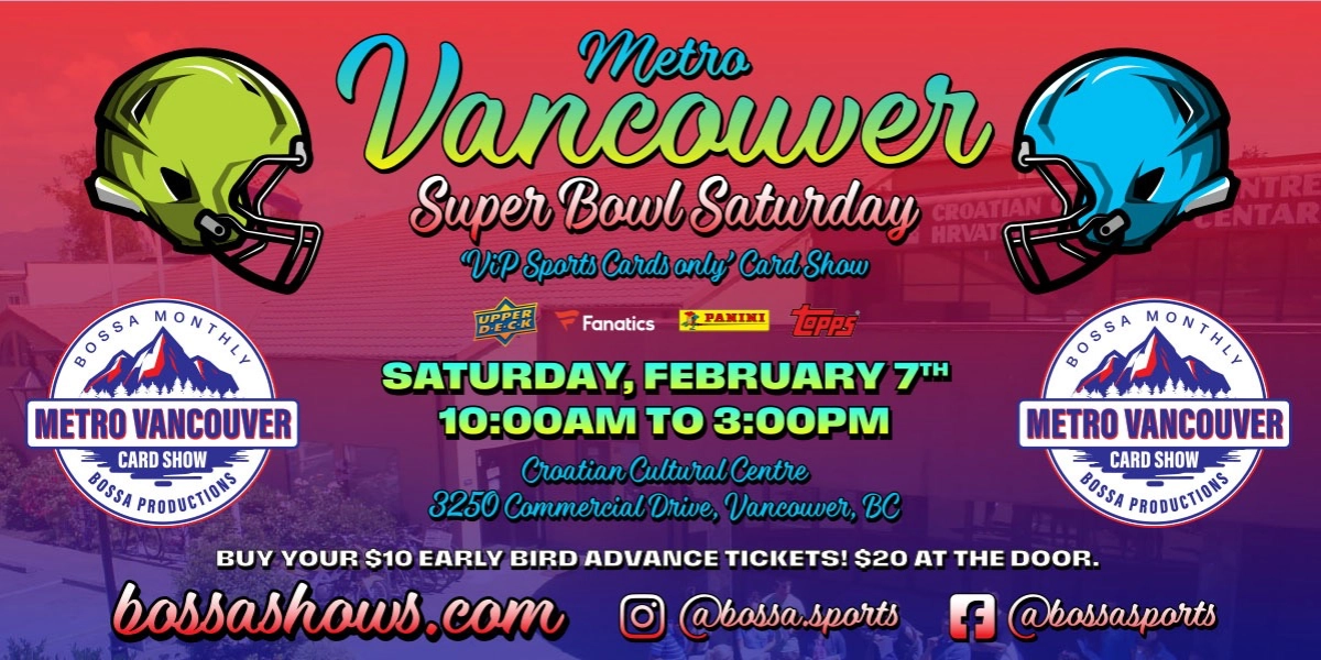 Event image for Super Bowl Saturday - Bossa Sports Only Metro Card Show - Feb 7, 2026