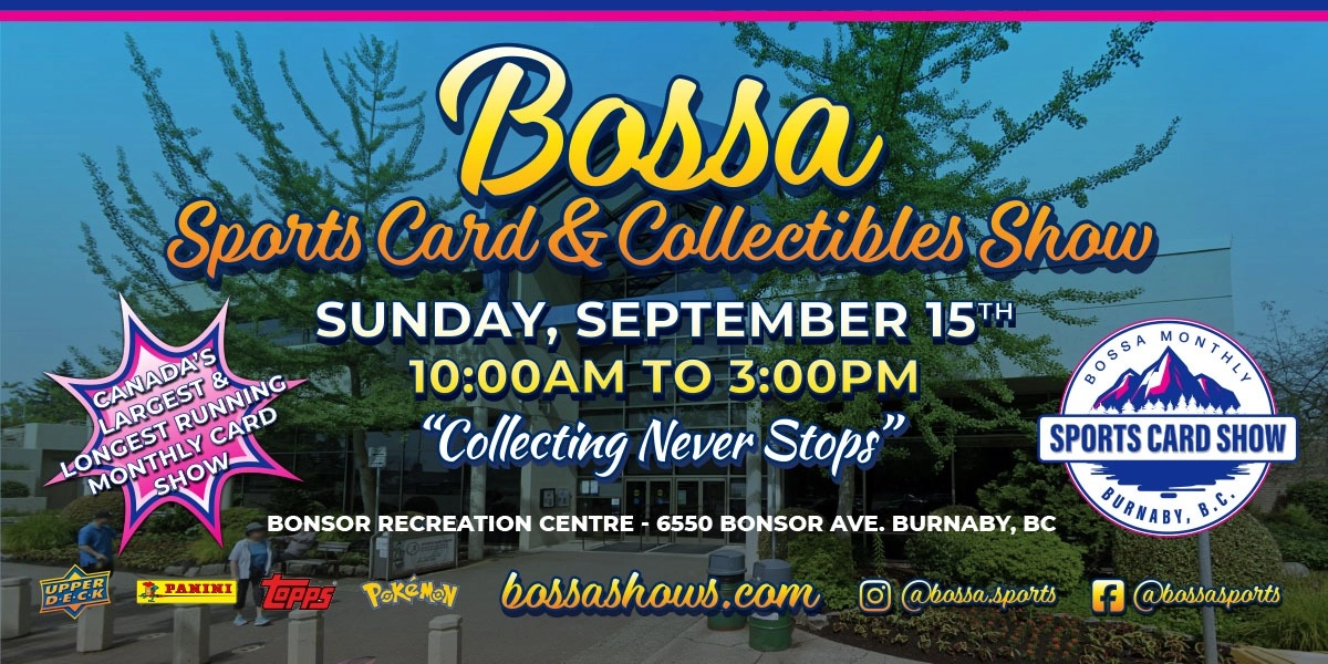 Event image for Bossa Sports Collectors Show Sept 15 - 2024