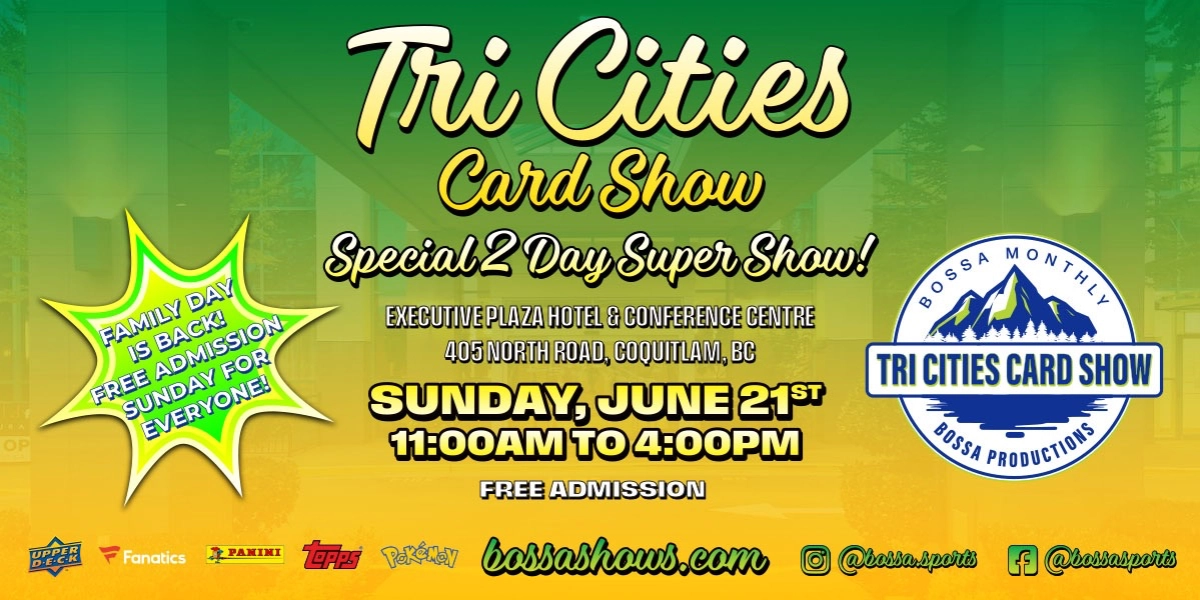 Event image for FREE Admission! Tri Cities Bossa Card Show - June 21, 2026