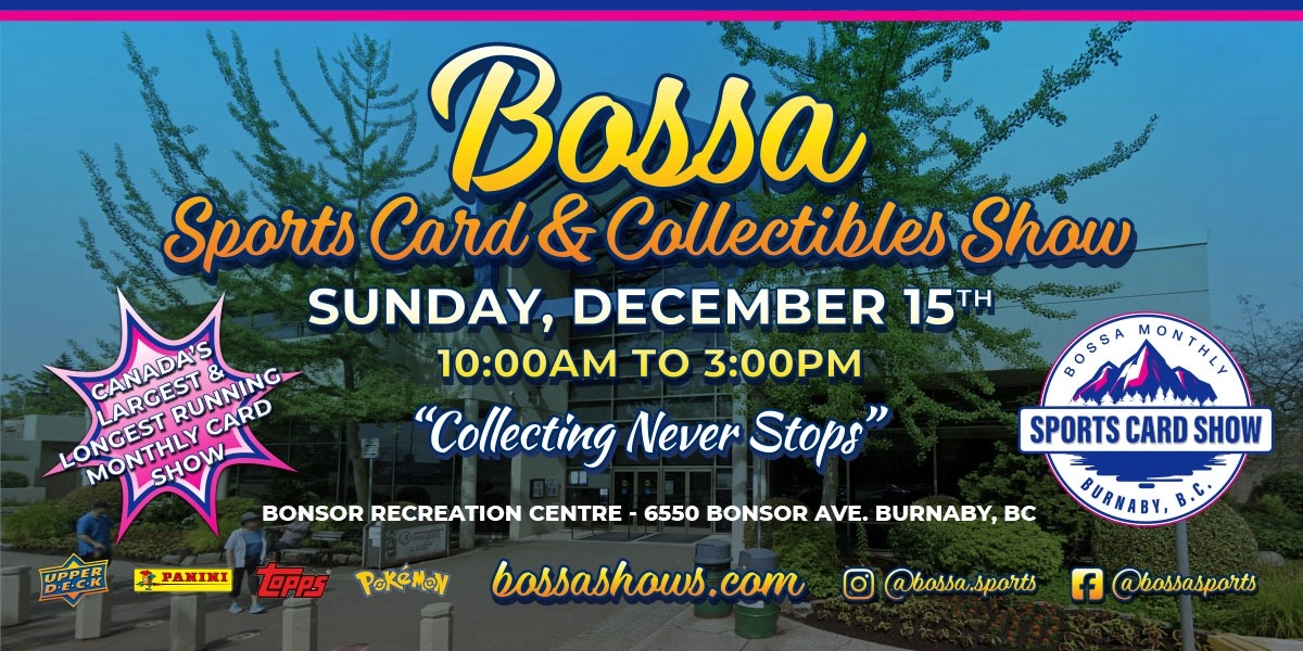 Event image for Bossa Sports Collectors Show Dec 15 - 2024