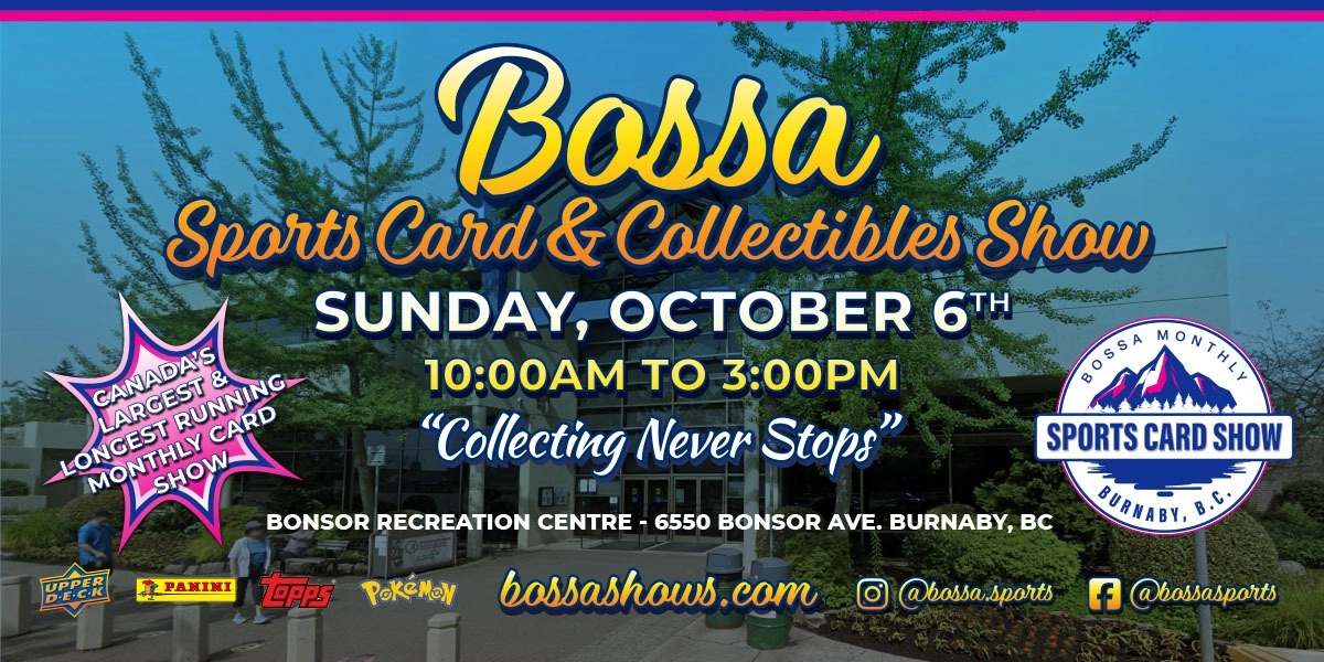 Event image for Bossa Sports Collectors Show Oct 6 - 2024
