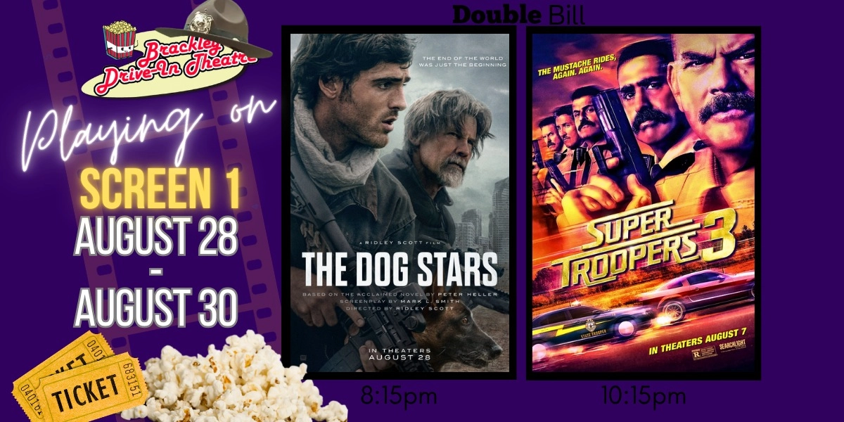 Event image for Screen 1: The Dog Stars and Super Troopers 3