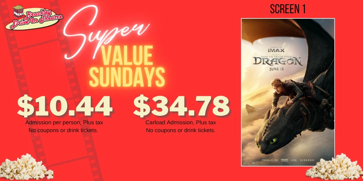 Event image for Screen 1: How to Train Your Dragon (Super Value Sunday)