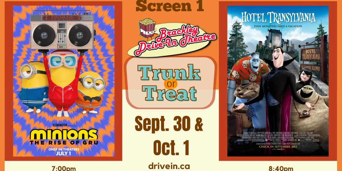Event image for Trunk or Treat:  Screen 1 Minions and Hotel Transylvania