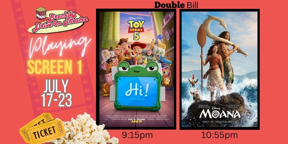 Event image for Screen 1: Toy Story 5 & Moana