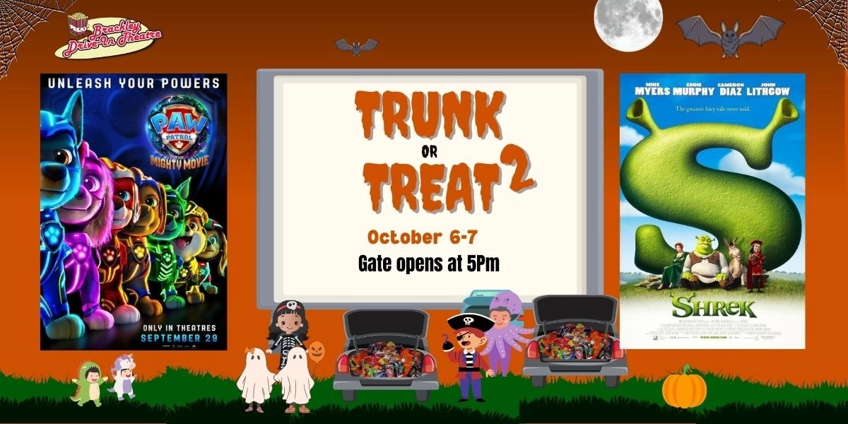 Event image for Screen 1: Trunk or Treat week 2 PAW Patrol: The Might and Shrek