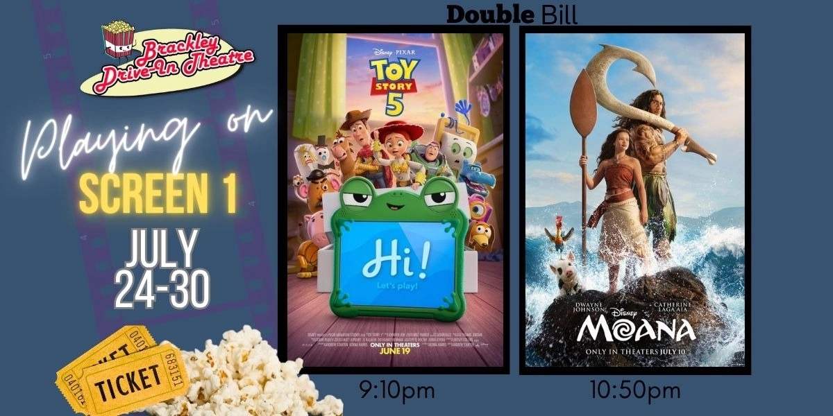 Event image for Screen 1: Toy Story 5 & Moana