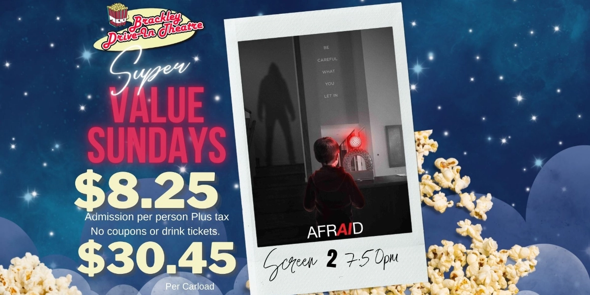 Event image for Screen 2:  Afraid ( Super Value Sunday )